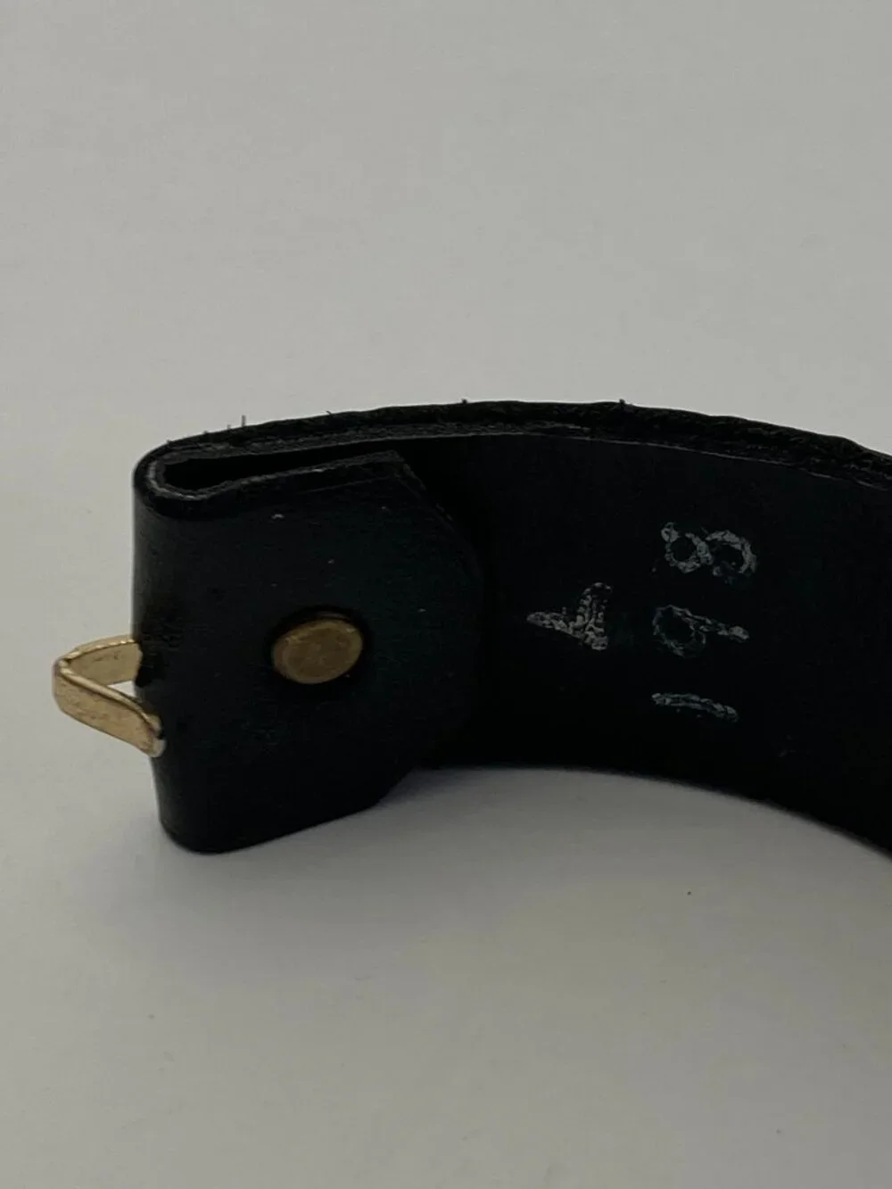 Kippys Vintage Western Belt Sz 34-37 Swarovski Crystal Black Leather Gold Studs